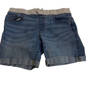 Wonder Nation Blue and Gray Jean Shorts Casual Style
